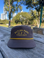 Load image into Gallery viewer, Chocolate/Yellow Rope Hat
